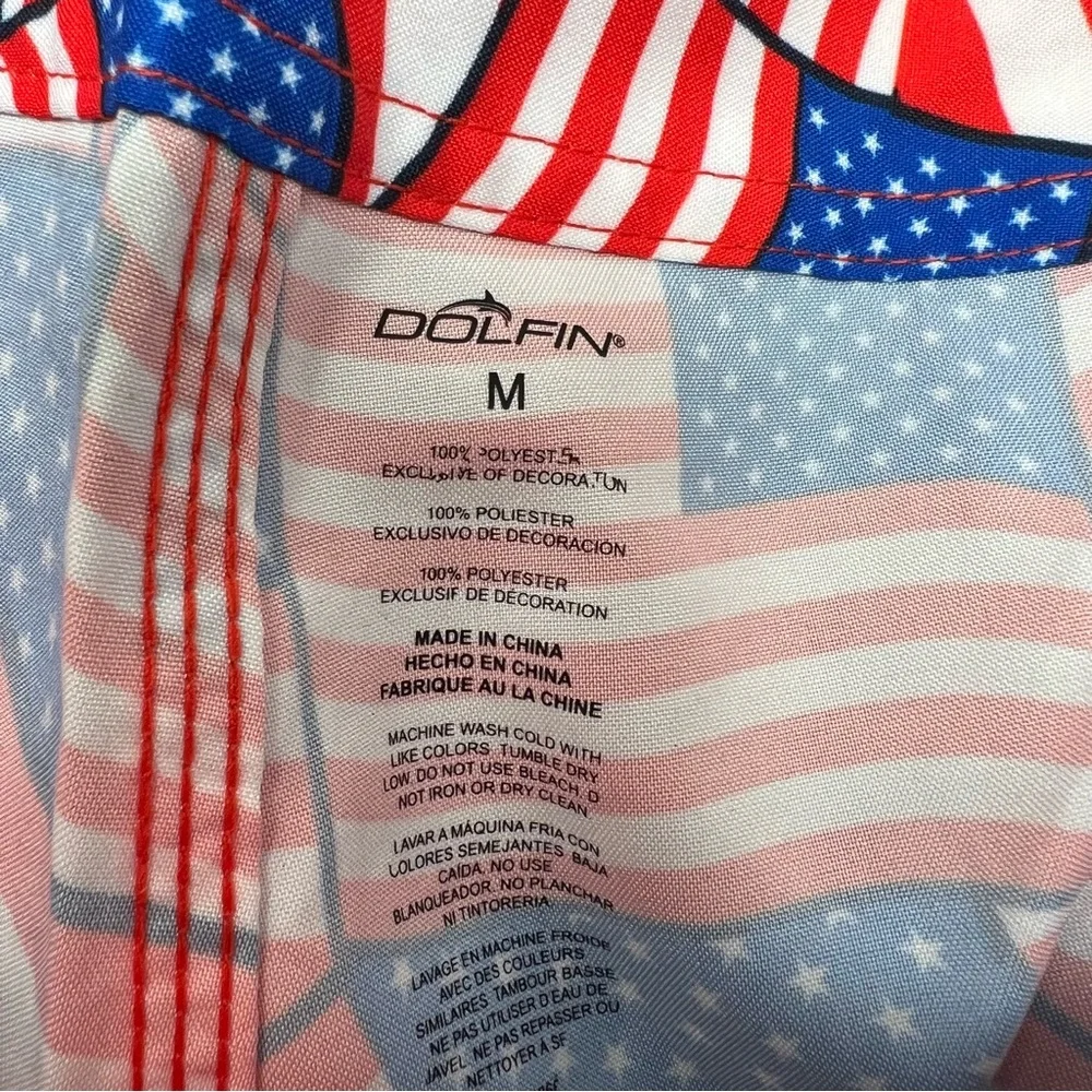 Dolfin Uglies USA Flag Swim Trunks Mens M NWT Patriotic Board Shorts